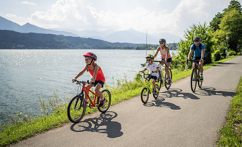 Radfahren um den Millstätter See mit der Familie ©Gert Perauer_MBN Tourismus