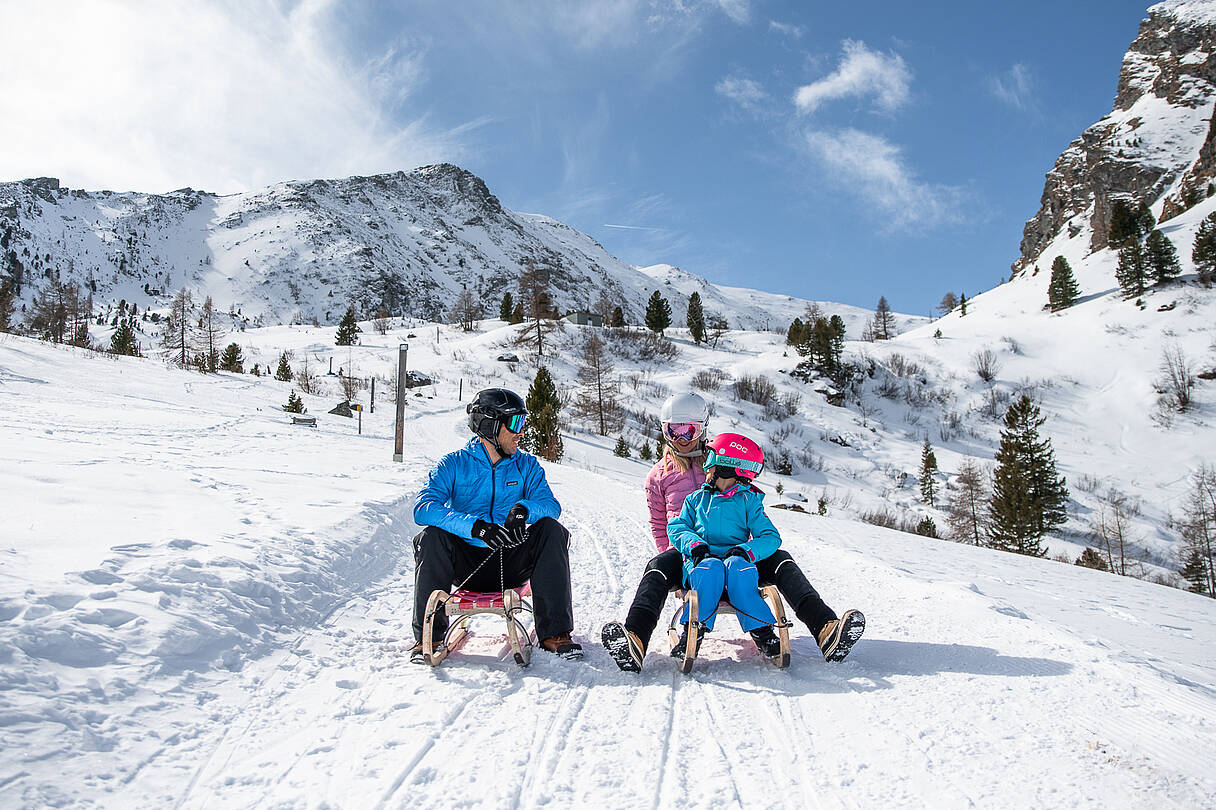 Rodeln auf der Heidi Alm© Christoph Rossmann_MBN Tourismus