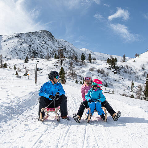 Rodeln auf der Heidi Alm© Christoph Rossmann_MBN Tourismus