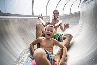 Nockbergerutsche in der Therme St. Kathrein © Gert Perauer
