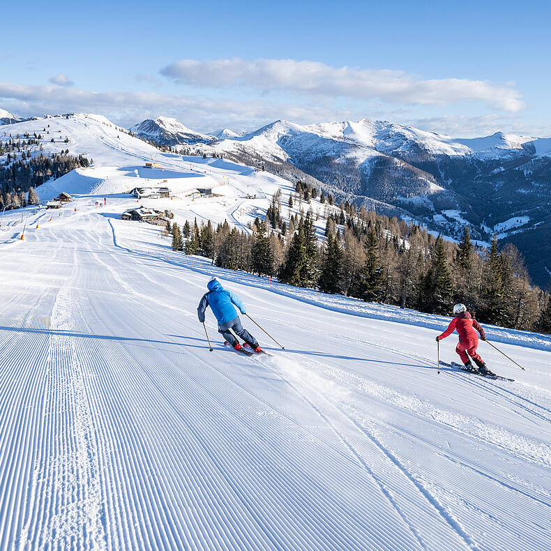 Skigenuss in St. Oswald mitten in den Kärntner Nockbergen © Gert Perauer_MBN Tourismus