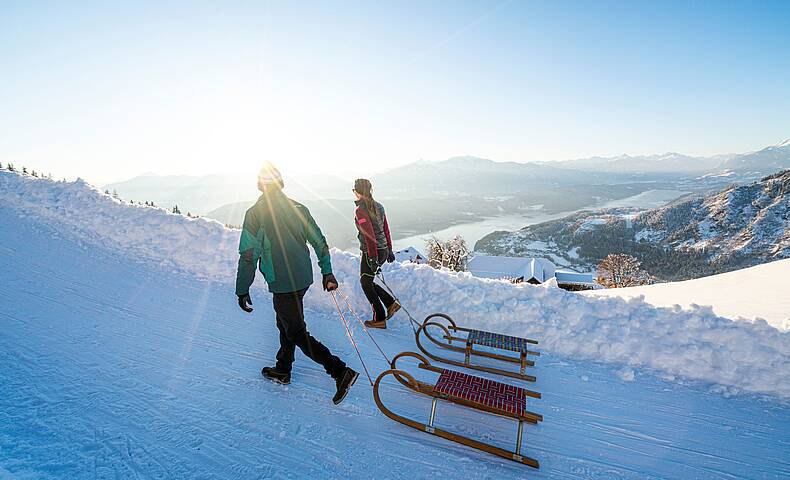 Rodeln am Millstätter See © Gert Perauer_MBN Tourismus