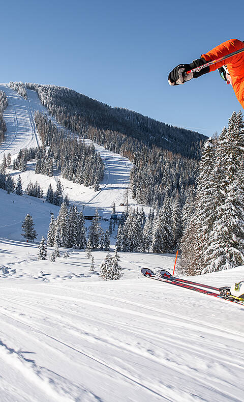 Skispaß auf der Hochrindl © Christoph Rossmann_MBN Tourismus