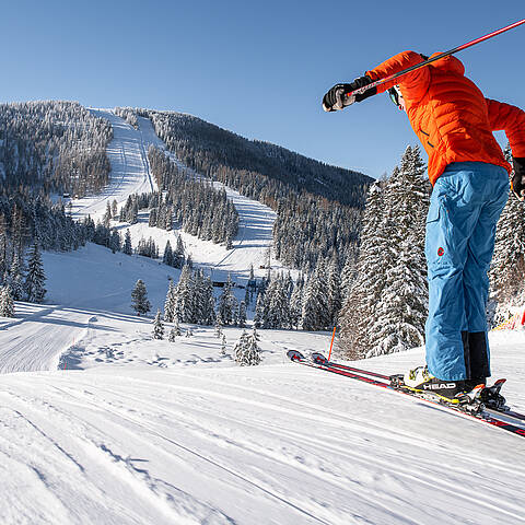 Skispaß auf der Hochrindl © Christoph Rossmann_MBN Tourismus