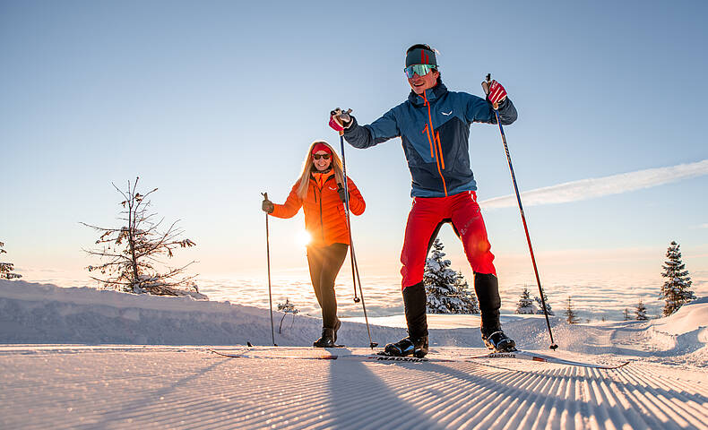 Abseits der Piste langlaufen © Christoph_Rossmann_MBN Tourismus