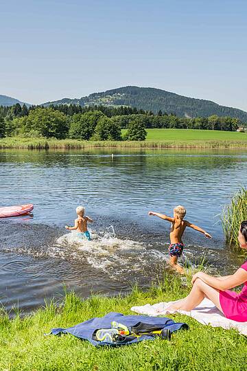 Mit der ganzen Familie am Maltschacher See Baden © Franz Gerdl_MBN Tourismus