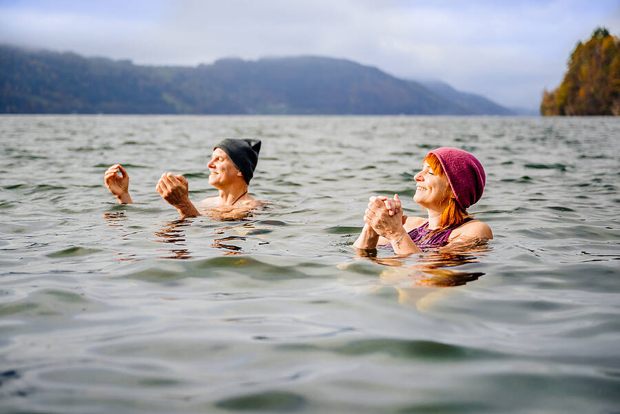 Kaltbaden im Herbst Millstätter See © Michael Stabentheiner_Kärnten Werbung
