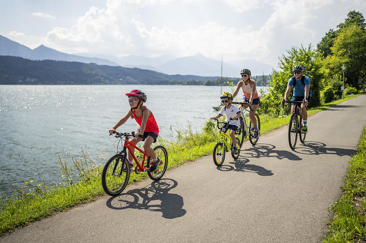 Radfahren mit Blick auf den Millstätter See  © Gert Perauer_MBN Tourismus